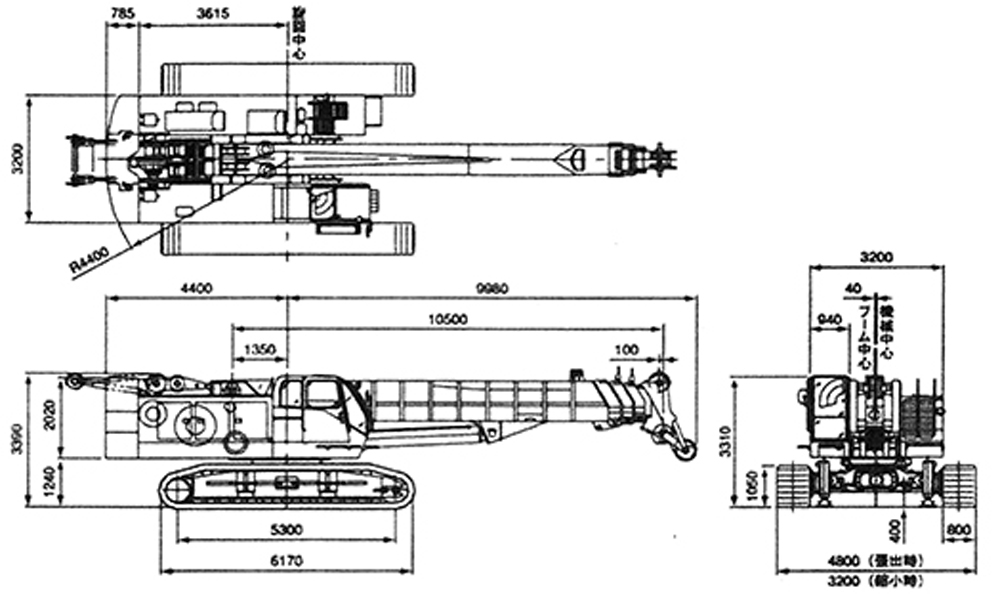 NIK900T杭抜き機概略図